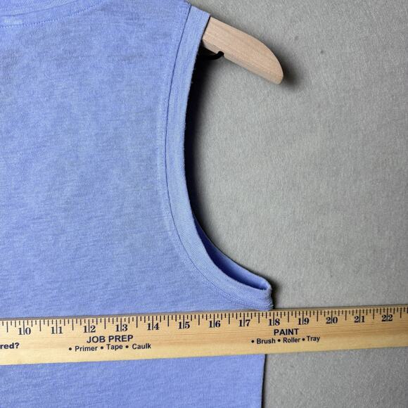 Athleta Light Blue Periwinkle Muscle Tank Top Crew Neck Womens size S - Picture 7 of 9